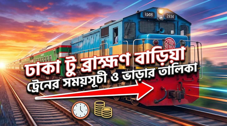 ঢাকা টু ব্রাহ্মণবাড়িয়া ট্রেনের সময়সূচী ও ভাড়ার তালিকা