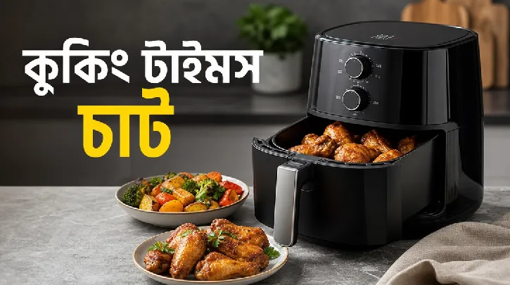 আপনার কসোরি এয়ার ফ্রায়ার কুকিং টাইমস চার্ট: প্রতিবার নিখুঁত ফলাফলের জন্য